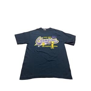 Vintage 2000 Los Angeles Lakers NBA Champions Graphic Shirt Size M 100% Cotton